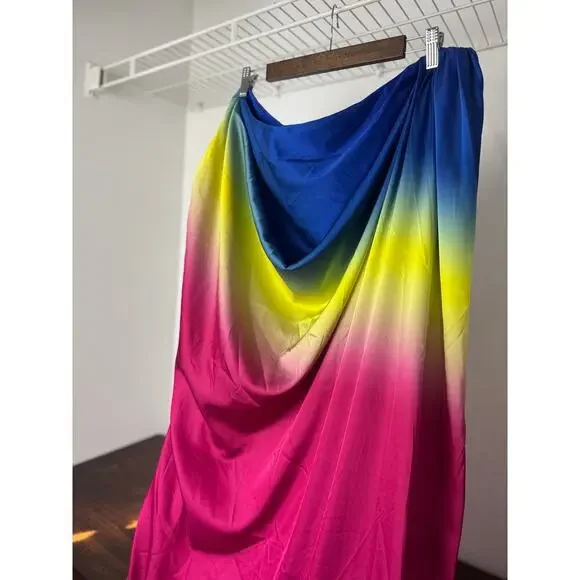 Tie Dye Maxi Skirt with Side Slit - Garnerstyle X FTF  Size 3 - Picture 5 of 10